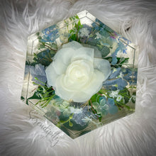 Load image into Gallery viewer, Large Hexagon Floral Preservation