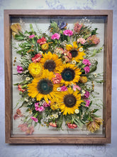 Load image into Gallery viewer, 16x20" Floral Preservation Shadow Box