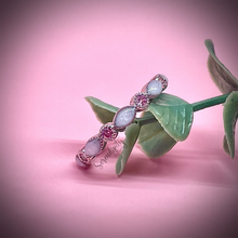 Load image into Gallery viewer, Breast Milk Half Band Memorial Ring with Birthstones