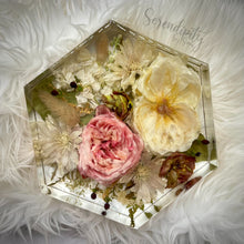 Load image into Gallery viewer, Large Hexagon Floral Preservation