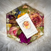 Load image into Gallery viewer, Large Hexagon Floral Preservation
