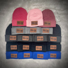 Load image into Gallery viewer, Beanie with Laser Engraved Leatherette Patch