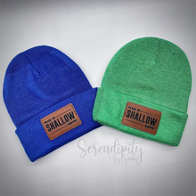 Load image into Gallery viewer, Beanie with Laser Engraved Leatherette Patch