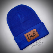 Load image into Gallery viewer, Beanie with Laser Engraved Leatherette Patch