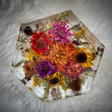 Load image into Gallery viewer, Large Hexagon Floral Preservation