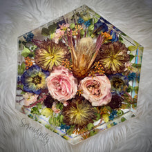 Load image into Gallery viewer, Extra Large Hexagon Floral Preservation