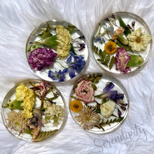 Load image into Gallery viewer, Floral Preservation Memorial Keepsake Coasters