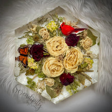 Load image into Gallery viewer, Large Hexagon Floral Preservation