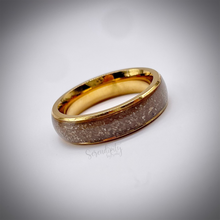 Load image into Gallery viewer, 4mm Masculine Cremation Ash Band Memorial Ring