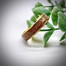 Load image into Gallery viewer, 4mm Masculine Cremation Ash Band Memorial Ring