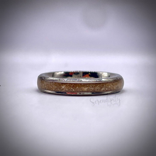 Load image into Gallery viewer, 2mm Masculine Cremation Ash Band Memorial Ring