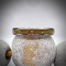 Load image into Gallery viewer, 2mm Masculine Cremation Ash Band Memorial Ring