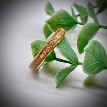 Load image into Gallery viewer, 2mm Masculine Cremation Ash Band Memorial Ring