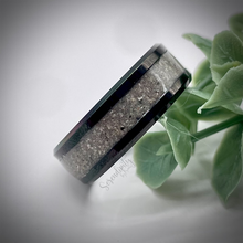 Load image into Gallery viewer, 4mm Masculine Cremation Ash Band Memorial Ring