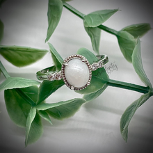 Load image into Gallery viewer, 6x8mm Oval Breast Milk Keepsake Ring with Cubic Zirconia