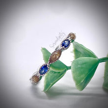 Load image into Gallery viewer, Cremation Marquise Full Band Memorial Ring with Birthstones