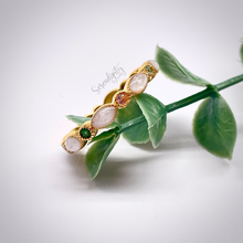 Load image into Gallery viewer, Breast Milk Full Band Memorial Ring with Multiple Birthstones