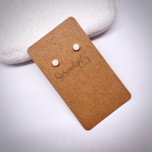 Load image into Gallery viewer, Round Breast Milk Keepsake Stud Earrings