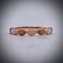 Load image into Gallery viewer, Cremation and Breastmilk Half Band Memorial Ring