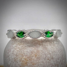Load image into Gallery viewer, Breastmilk Full Band Marquise Ring with Birthstones