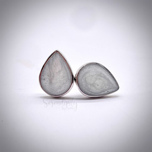Load image into Gallery viewer, Breast Milk Keepsake Earrings with 7x10mm Breast Milk “Stones”