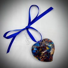Load image into Gallery viewer, Puffy Heart Ornament with Florals