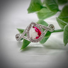 Load image into Gallery viewer, 6x8mm Teardrop Infinity Band Breastmilk Keepsake Ring