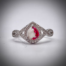 Load image into Gallery viewer, 6x8mm Teardrop Infinity Band Breastmilk Keepsake Ring