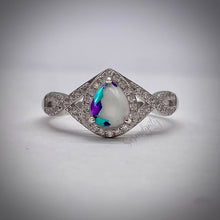 Load image into Gallery viewer, 6x8mm Teardrop Infinity Band Breastmilk Keepsake Ring