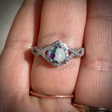 Load image into Gallery viewer, 6x8mm Teardrop Infinity Band Breastmilk Keepsake Ring