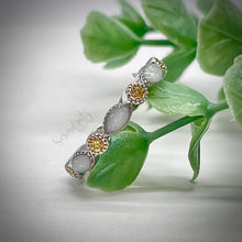 Load image into Gallery viewer, Breast Milk Full Band Memorial Ring with Birthstones
