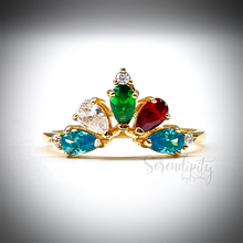 Load image into Gallery viewer, Five Stone Birthstone Ring