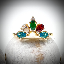 Load image into Gallery viewer, Five Stone Birthstone Ring
