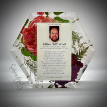 Load image into Gallery viewer, Small Hexagon Floral Preservation