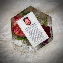 Load image into Gallery viewer, Small Hexagon Floral Preservation