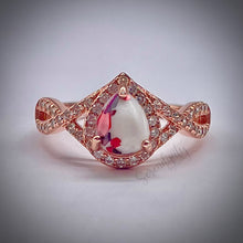 Load image into Gallery viewer, 6x8mm Teardrop Infinity Band Breastmilk Keepsake Ring