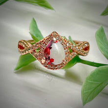 Load image into Gallery viewer, 6x8mm Teardrop Infinity Band Breastmilk Keepsake Ring