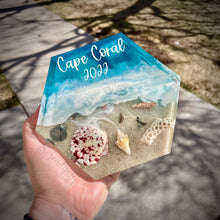 Load image into Gallery viewer, Small Hexagon Beach Keepsake