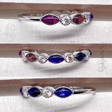 Load image into Gallery viewer, Floral Half Band Memorial Ring