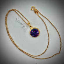 Load image into Gallery viewer, Sterling Silver 12mm Flat Round Floral Pendant