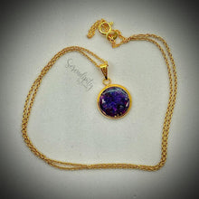 Load image into Gallery viewer, Sterling Silver 12mm Flat Round Floral Pendant