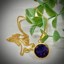 Load image into Gallery viewer, Sterling Silver 12mm Flat Round Floral Pendant