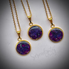 Load image into Gallery viewer, Sterling Silver 12mm Flat Round Floral Pendant