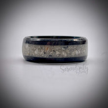 Load image into Gallery viewer, 4mm Masculine Cremation Ash Band Memorial Ring