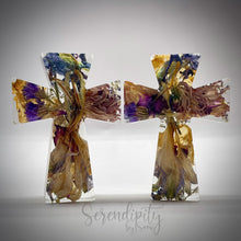 Load image into Gallery viewer, Preserved Floral Cross