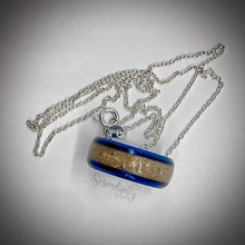 Load image into Gallery viewer, 4mm Masculine Cremation Ash Band Memorial Ring