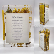 Load image into Gallery viewer, Large Rectangle Floral Memorial Block