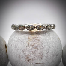 Load image into Gallery viewer, Cremation Half Band Memorial Ring