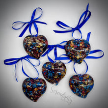 Load image into Gallery viewer, Puffy Heart Ornament with Florals