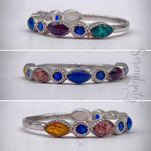 Load image into Gallery viewer, Floral Half Band Memorial Ring